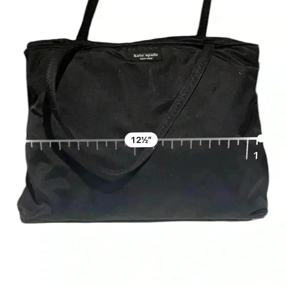 Kate Spade nylon tote bag shoulder bag classic minimalist black - Picture 5 of 10